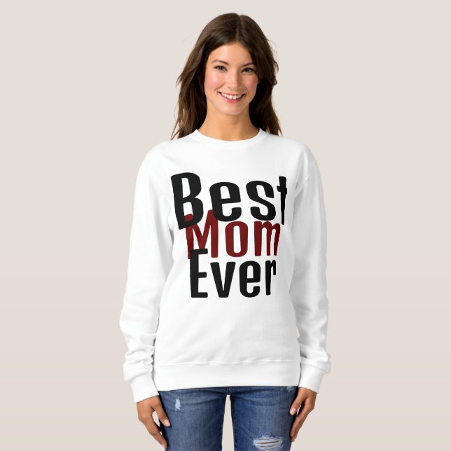 Beste Mutter aller Zeiten, Mama Mutter mama einfac Sweatshirt (Vorne ganz)