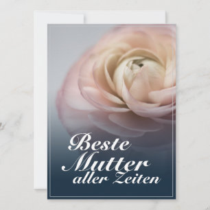 Beste Mutter aller Zeiten mit rosa Rose
