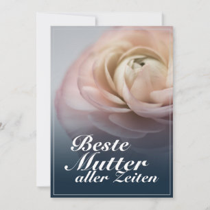 Beste Mutter aller Zeiten mit rosa Rose