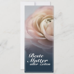 Beste Mutter aller Zeiten mit rosa Rose