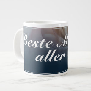 Beste Mutter aller Zeiten mit rosa Rose Jumbo-Tasse