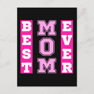 Beste Mutter Aller Zeiten Rosa Typografie Mutterta Postkarte