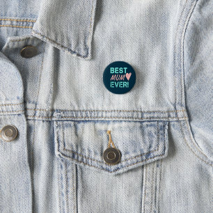 Beste Mutter Aller Zeiten Vintage-Mutter-Herz Für Button