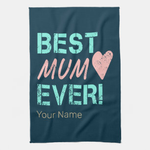 Beste Mutter Aller Zeiten Vintage-Mutter-Herz für Geschirrtuch