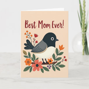 Beste Mutter Aller Zeiten Vogel Kunstkarte Karte