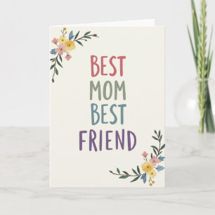 Beste Mutter Beste Freundin Blumenkarte Karte