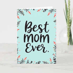 Beste Mutter Blumenrand Karte