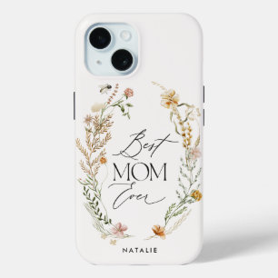 Beste Mutter creme elegante Wildblume Case-Mate iPhone Hülle
