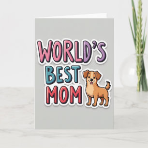 Beste Mutter der Welt Aufkleberkarte Karte