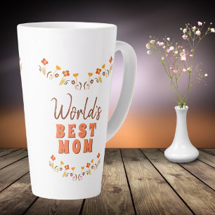 Beste Mutter der Welt Blumen Floral Muttertag Milchtasse