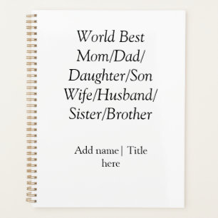 Beste Mutter der Welt Ehemann Ehefrau Vater Tochte Planer