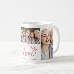 Beste Mutter der Welt Foto-Kollage Muttertag Kaffeetasse