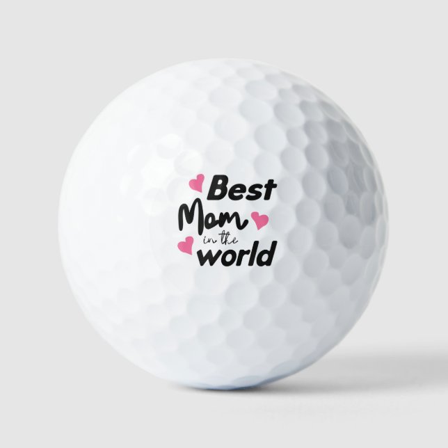 Beste Mutter der Welt Golfball (Vorderseite)