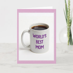 Beste Mutter der Welt Kaffeetasse Karte