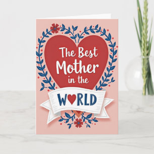 Beste Mutter der Welt Karte