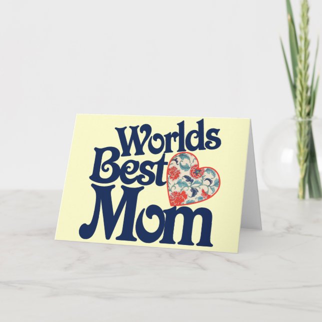 Beste Mutter der Welt Karte (Vorderseite)
