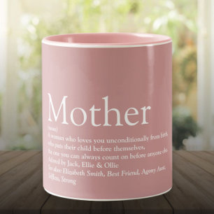 Beste Mutter der Welt, Mum, Mutter Definition Zweifarbige Tasse