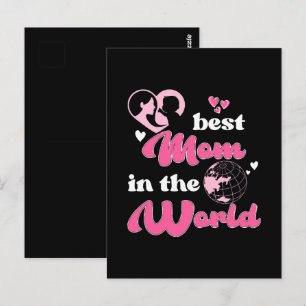 Beste Mutter der Welt Muttertag Postkarte