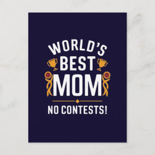 Beste Mutter der Welt ohne Frage Postkarte