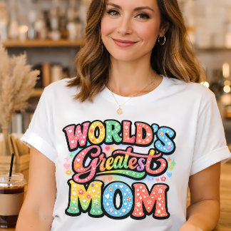 Beste Mutter der Welt Retro-Floral-Typografie T-Shirt