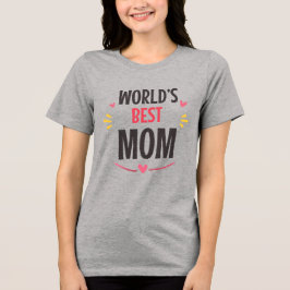 Beste Mutter der Welt Tri-Blend Shirt