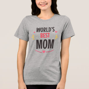 Beste Mutter der Welt Tri-Blend Shirt