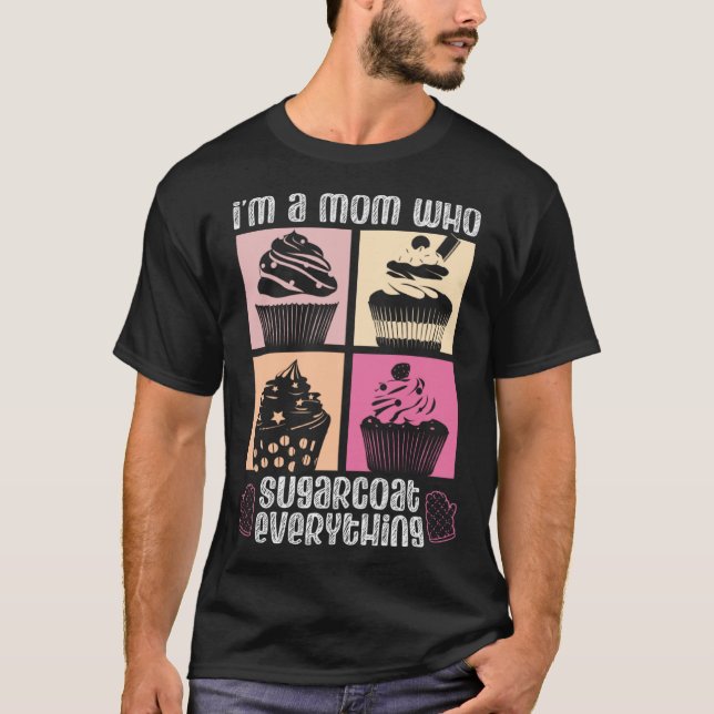 Beste Mutter, die jemals backt Mama Bäckerin Chef  T-Shirt (Vorderseite)