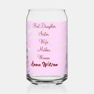 Beste Mutter Ehefrau Tochter hinzufügen Namen Text Dosenglas