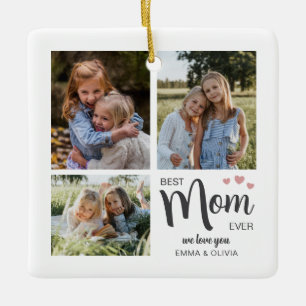 Beste Mutter Erstellen Sie Ihr eigenes Foto  Keramikornament