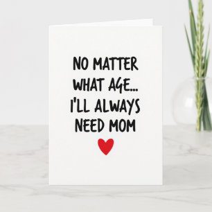 Beste-Mutter-Fett-Schrift-Karte Karte