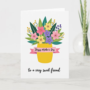 Beste Mutter Fröhliche Florale Karte