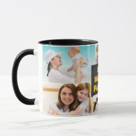 Beste Mutter für immer Collage mit 3D-Texteffekt Tasse