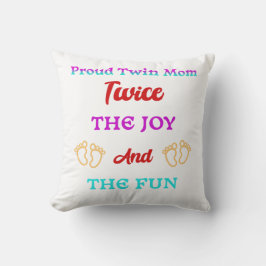 Beste Mütter Geschenk für stolze Zwillingsmütter o Kissen
