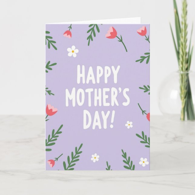 Beste-Mutter-Grafikdesign-Karte Karte (Vorderseite)