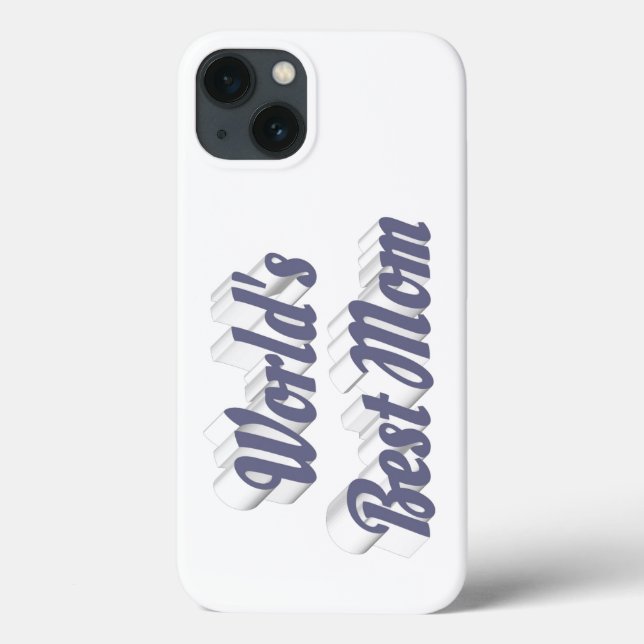 Beste Mutter grauer Text Case-Mate iPhone Hülle (Rückseite)