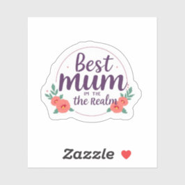 Beste Mutter im Königreich Königin Mittelalterlich Aufkleber