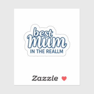 Beste Mutter im Reich Ästhetische Fantasie Aufkleber