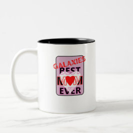 Beste Mutter in der Galaxie Zweifarbige Tasse