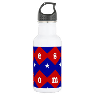 Beste Mutter in patriotischer Diamantform Edelstahlflasche