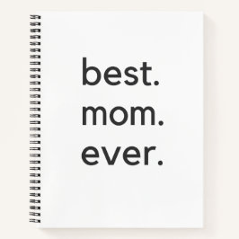 Beste Mutter. je dunkel. Notizbuch