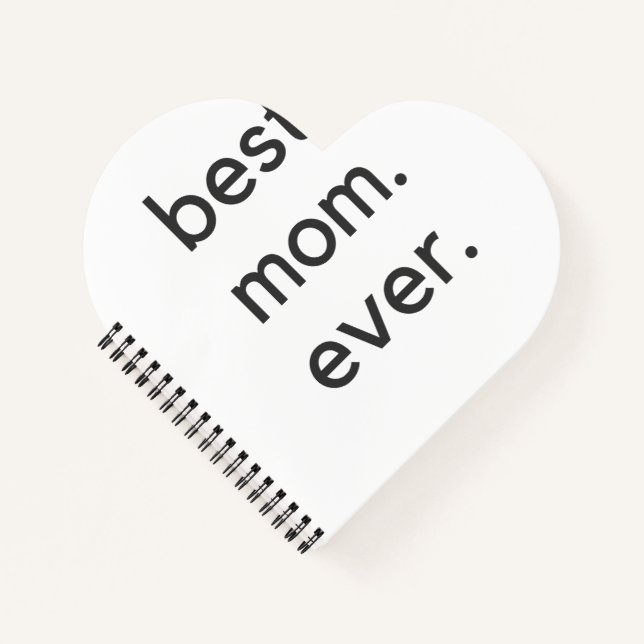 Beste Mutter. je dunkel. Notizbuch (Vorderseite)