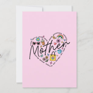 Beste Mutter je Einladung