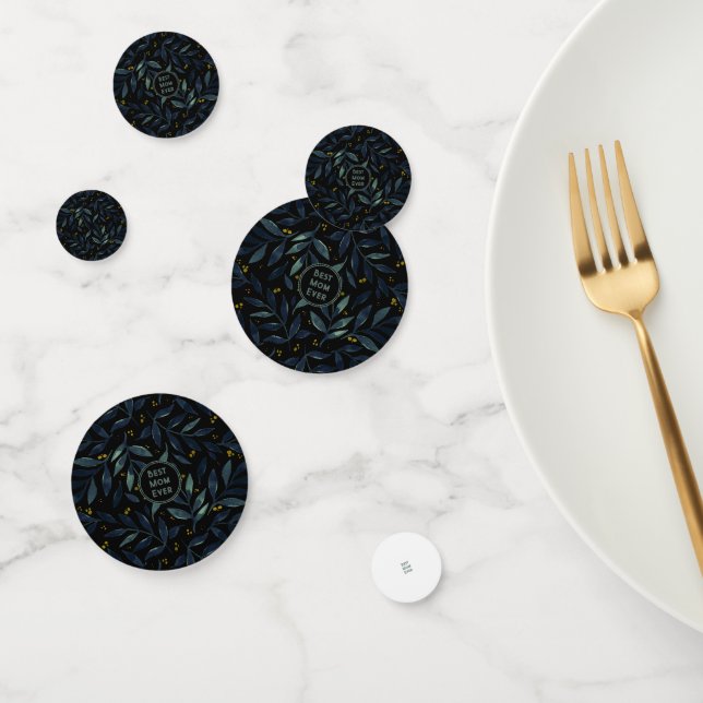 Beste Mutter je elegante Blumenäste Konfetti (Gruppe)