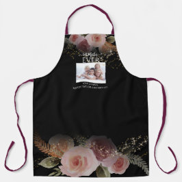 Beste Mutter je Elegantes Schwarzes Foto Schürze