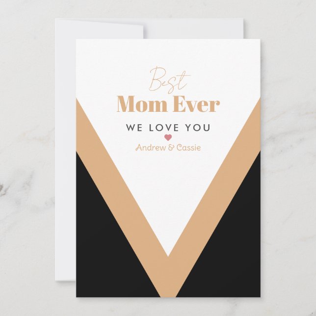 Beste Mutter je Feiertagskarte (Vorderseite)