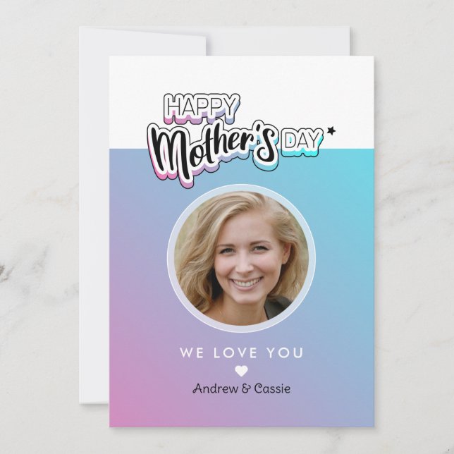Beste Mutter je Feiertagskarte (Vorderseite)