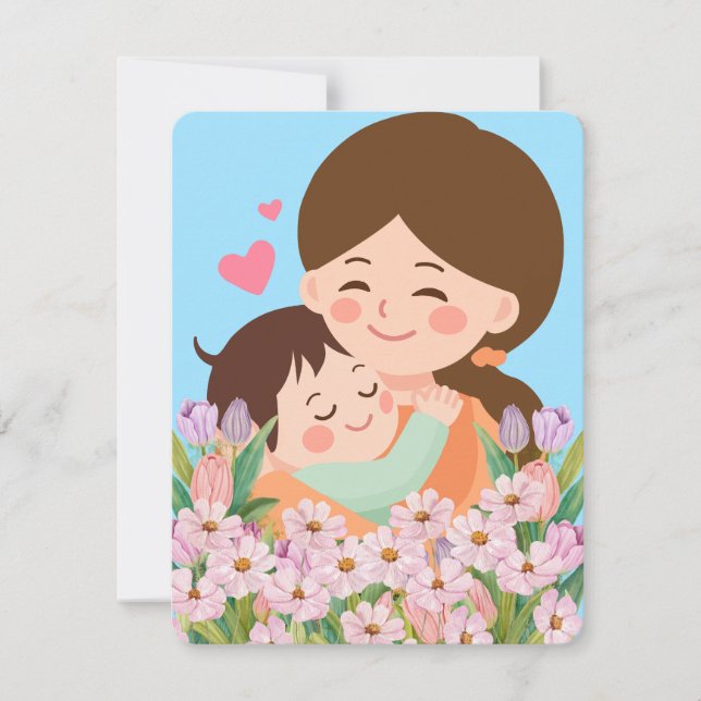 Beste Mutter je Feiertagskarte (Vorderseite)