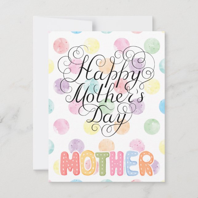 Beste Mutter je Feiertagskarte (Vorderseite)