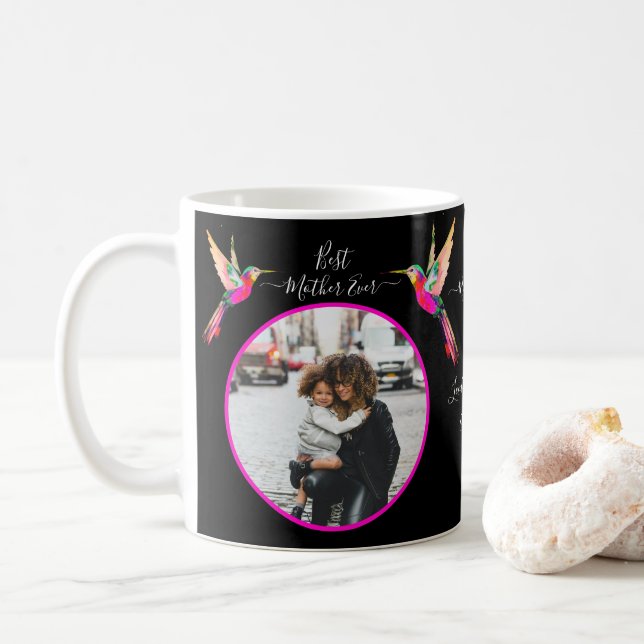 Beste Mutter je! Foto Hummingbird Kaffeetasse (Mit Donut)