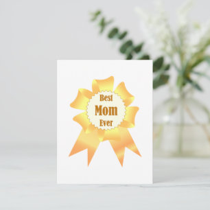 Beste Mutter je Golden Sieger Band Feiertagskarte